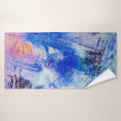 texture raster acrylique différente mono multicolo (Serviette de bain)