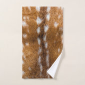 Texture repérée de fourrure de cerfs communs (Serviette à main)
