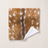 Texture repérée de fourrure de cerfs communs (Gant de toilette)