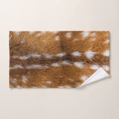 Texture repérée de fourrure de cerfs communs (Serviette à main)