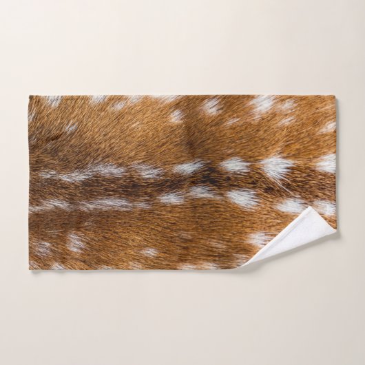 Texture repérée de fourrure de cerfs communs (Serviette à main)