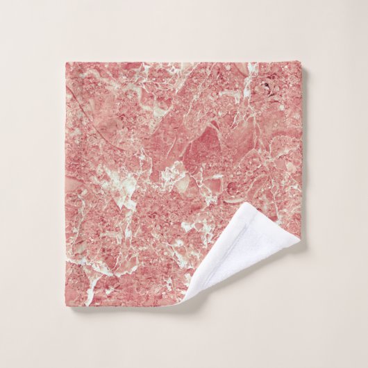 Texture rose en marbre d'or (Gant de toilette)