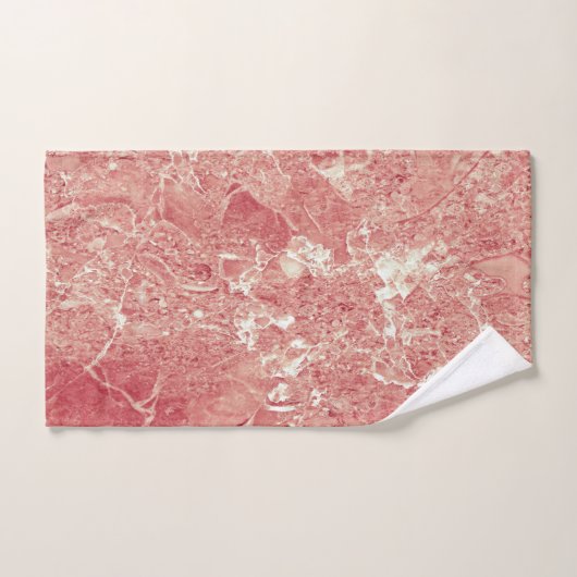 Texture rose en marbre d'or (Serviette à main)