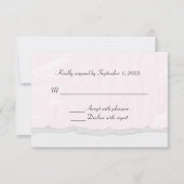 texture rose souple avec bordure déchirée RSVP (Devant)