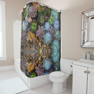 Texture succulente Douche rideau