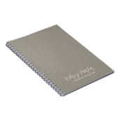 Texture textile subtile Carnet personnalisable (Côté Droit)