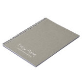 Texture textile subtile Carnet personnalisable (Côté gauche)