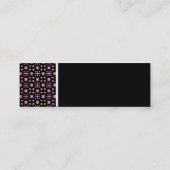 Texture Tone - Terrazzo Pattern 011 - Black Mini Visitekaartje (Achterkant)
