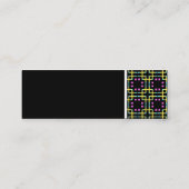 Texture Tone - Terrazzo Pattern 012 - Black Mini Visitekaartje (Achterkant)