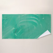 Texture vert acrylique peint (Serviette de bain)