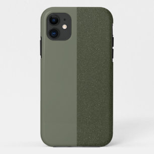 Texture verte à deux tons iPhone 11 Coque - Person