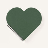Texture verte Coeur en forme de spirale Carnet lié (Devant)