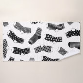 Texture verticale des chaussettes à points rayés e (Serviette de bain)