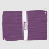 Texture violette Serviette de golf personnalisée H (Horizontal)