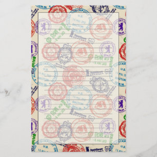 Texture with real stamps. briefpapier
