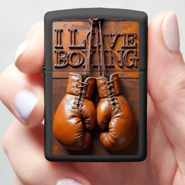 Textured Background Boxing Gloves (In Hand)