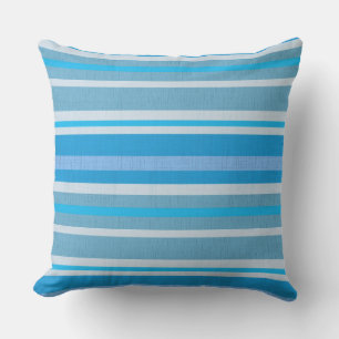 TEXTURED BLAUW KATOEN STRIPEN BUITENKUSSEN