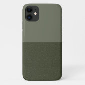 Textured Bottom Moss Green iPhone 11 Hoesje (Aange (Achterkant)