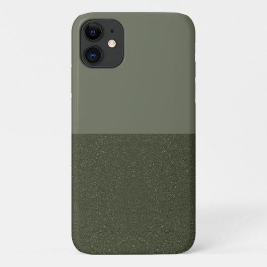 Textured Bottom Moss Green iPhone 11 Hoesje (Aange (Achterkant)