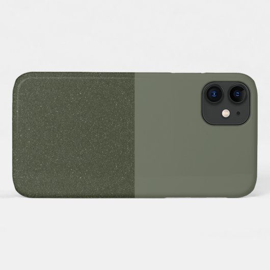 Textured Bottom Moss Green iPhone 11 Hoesje (Aange (Achterkant (horizontaal))