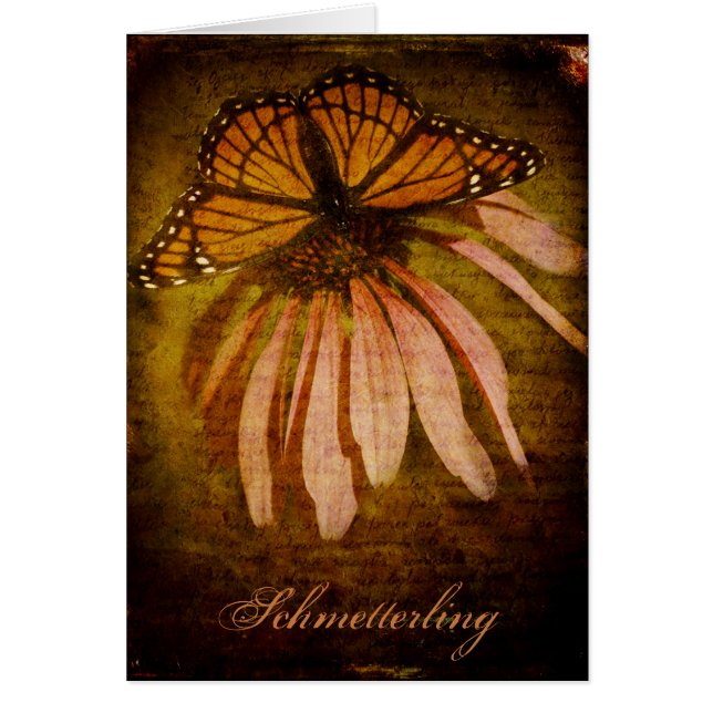 Textured Butterfly "Schmetterling Card" (Voorkant)