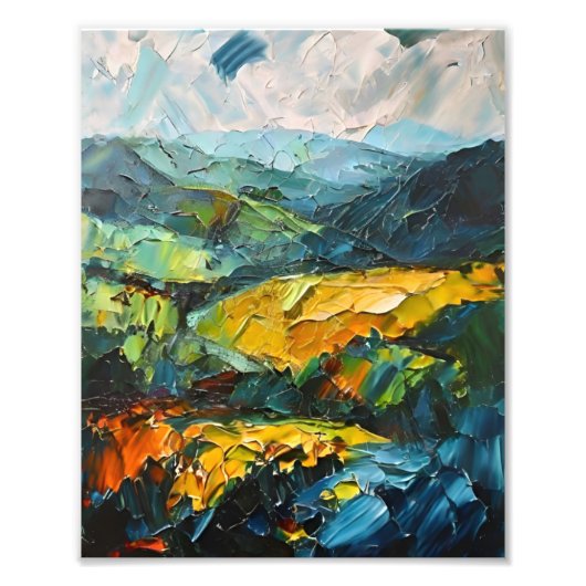 Textured Dreamscape Foto Afdruk (Voorkant)