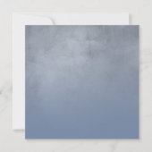 Textured Dusty Blue Ombre uitgestelde bruiloft Kaa Kaart (Achterkant)