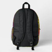 "Textured Florals" (Print Cut Sew Bag) Rugzak (Achterkant)