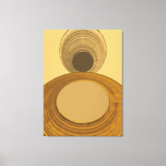 Textured Gold Abstract Geometric Contemporary Canvas Afdruk