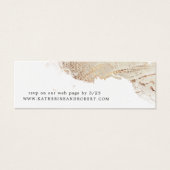 textured Gold folie Wedding Website Kaart (Voorkant)