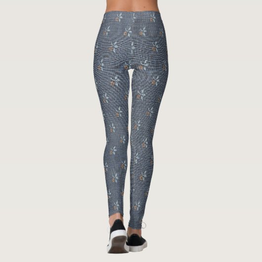 textured grey legging (Achterkant)