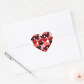 Textured Heart Collage Hart Sticker (Envelop)