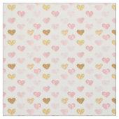 Textured Hearts Patterned Fabric Stof (Swatch)