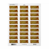 TEXTURED LEATHER ACHTERGROND Return Address Labels (Full Sheet)