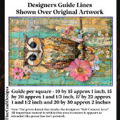 Textured Mixed Media Uil, Rustieke DJ3L Decoupage Tissuepapier