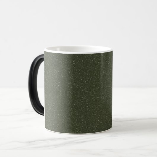 Textured Moss Green Ceramic Mok –  (Voorkant links)