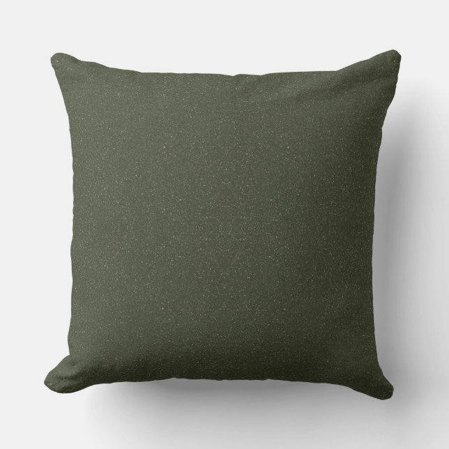 Textured Moss Green Custom Sierkussen (Voorkant)