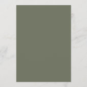 Textured Moss Green Flat Program –  Programma (Achterkant)