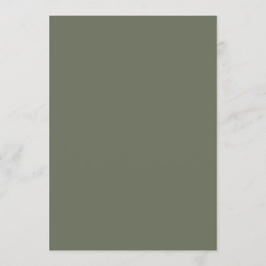 Textured Moss Green Flat Program –  Programma (Achterkant)