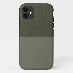 Textured Moss Green iPhone 11 Hoesje – Gesplitst o