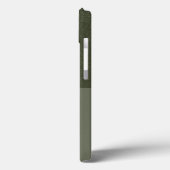 Textured Moss Green iPhone 13 Coque - Personnalisa (Verso / Gauche)