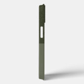Textured Moss Green iPhone 13 Coque - Personnalisa (Verso / Droite)