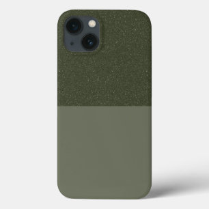 Textured Moss Green iPhone 13 Hoesje –