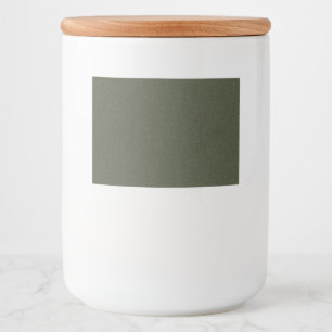 Textured Moss Green Label Set – Aangepast vinyl Voedselcontainer Etiket