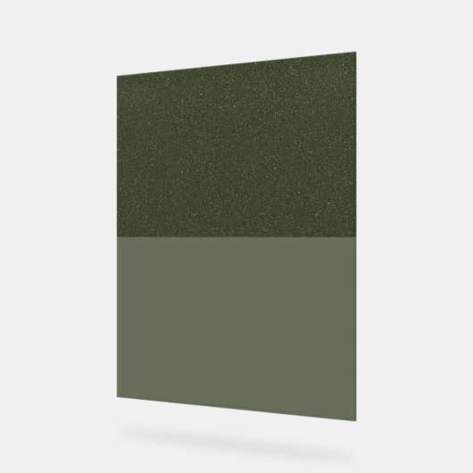 Textured Moss Green Top Acrylic Sign – Aanpassen Acryl Bord (Hoek)