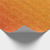 Textured Orange Gradient with Modern Pattern Cadeaupapier (Hoek)