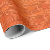 Textured Orange Gradient with Modern Pattern Cadeaupapier (Rol Hoek)