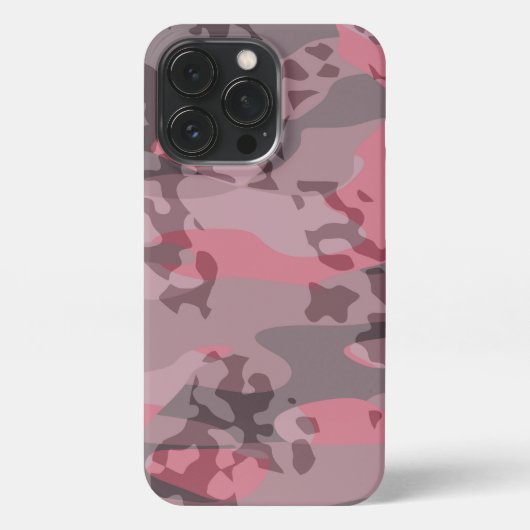 textured pink and mauve Camo abstract iPhone Hoesje (Achterkant)