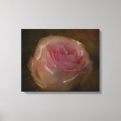 Textured Pink Rose Canvas Print (Voorkant)