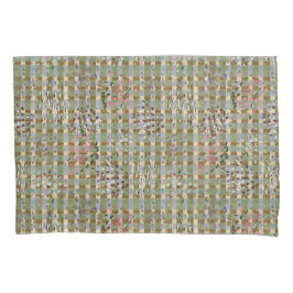 Textured Pointillism Grid Pattern Artwork Kussensloop